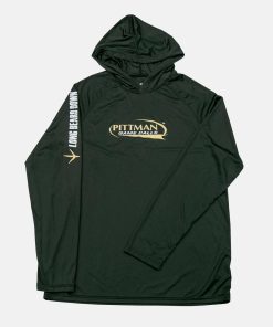 Long Beard Down - Preston Pittman Game Calls Longsleeve Performance Hoodie - Black