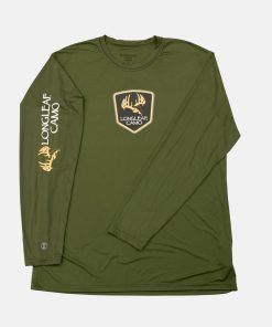 Longleaf Camo - Performance Longsleeve Shirt - Olive