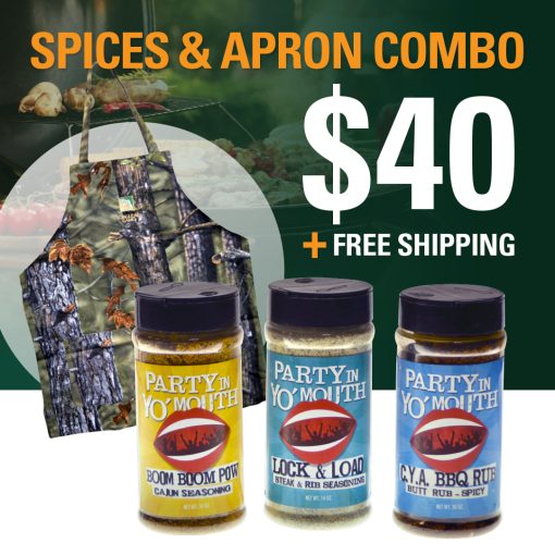 Party in Yo Mouth Spice/Apron Combo